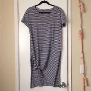 Zara striped maxi shirt